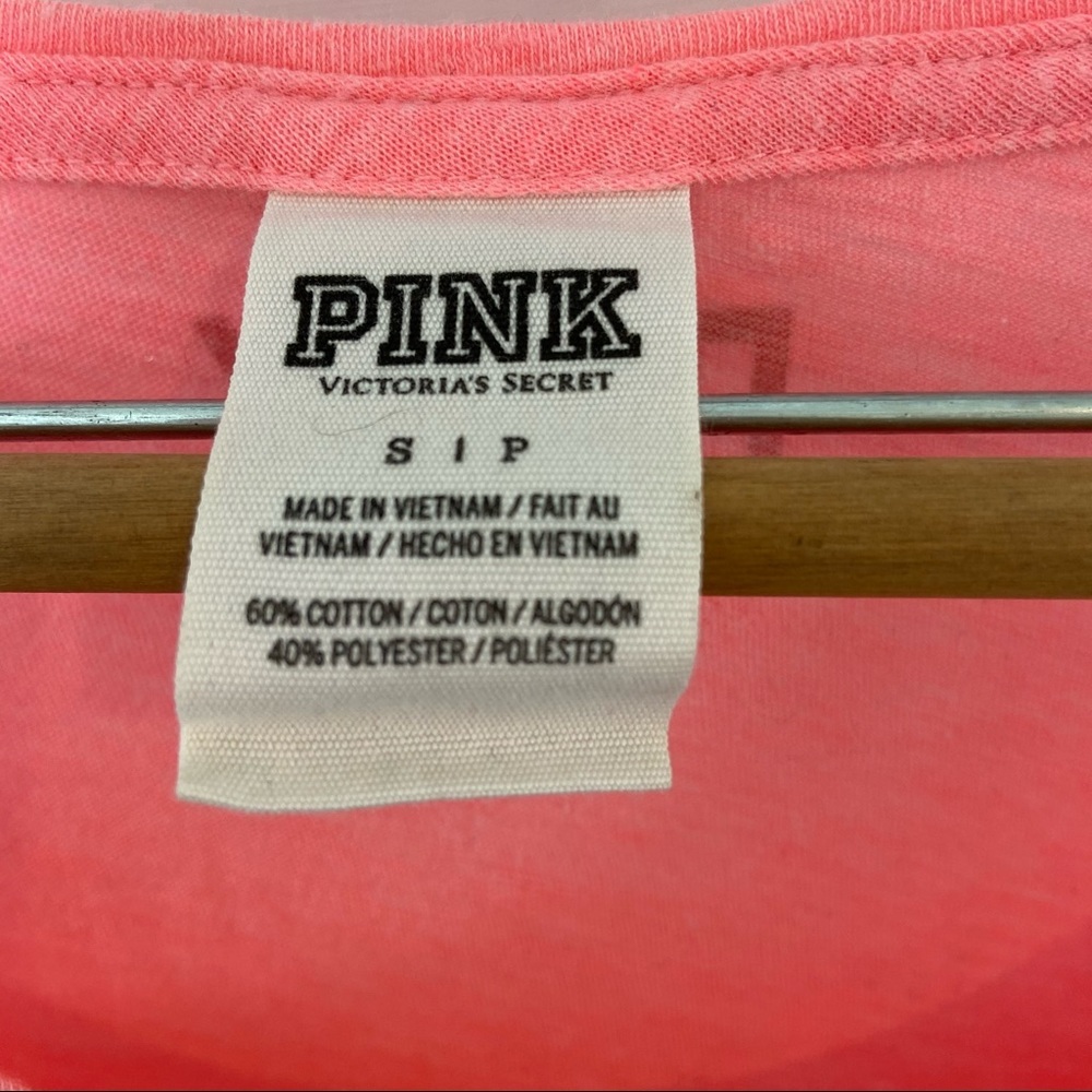 Pink Victoria’s Secret Sequined Crop Tank Top. Size Small - Picture 3 of 8